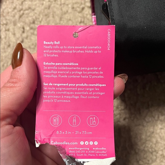 Caboodles Black and Pink Makeup Organizer - Picture 2 of 4